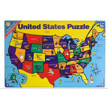 Wooden Map Puzzle USA Map Puzzle